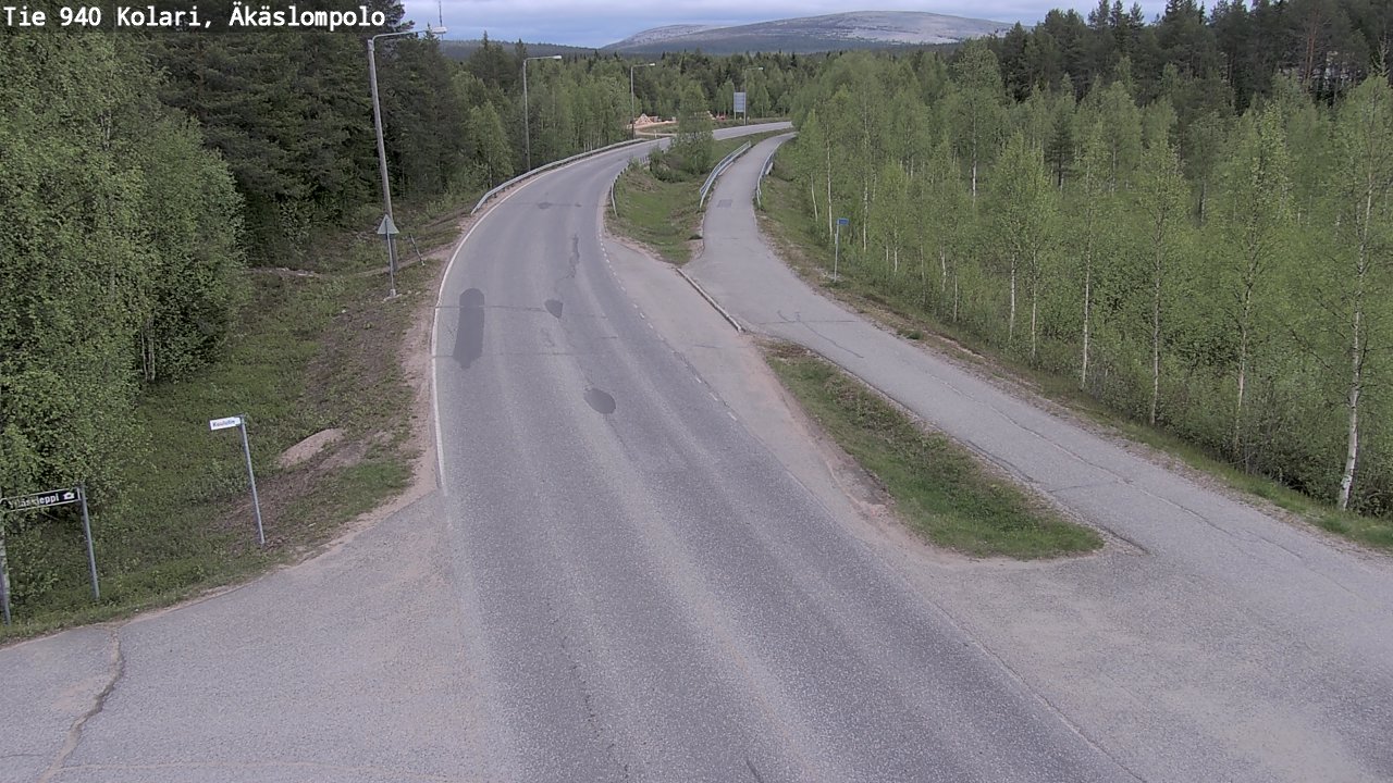 Weather Camera Image Road 940 Kolari, Äkäslompolo, Kolari, Lappi