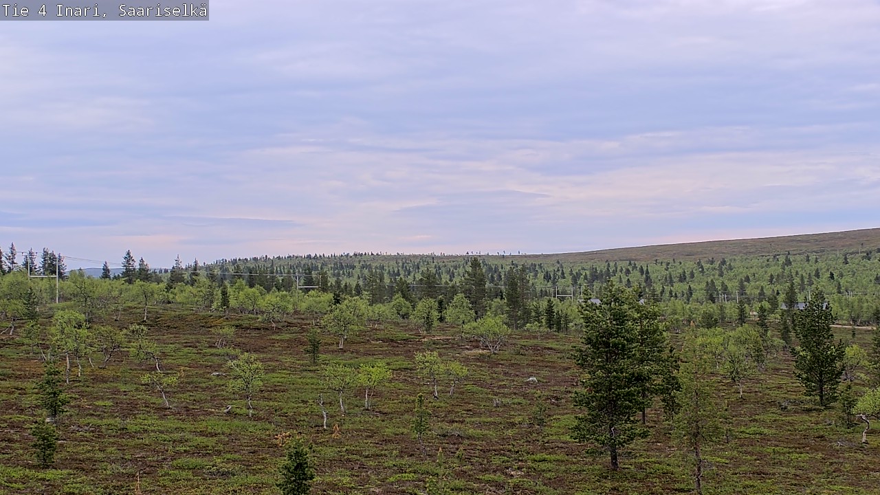 Weather Camera Image Road 4 Inari, Saariselkä, Kaunispää, Inari, Lappi