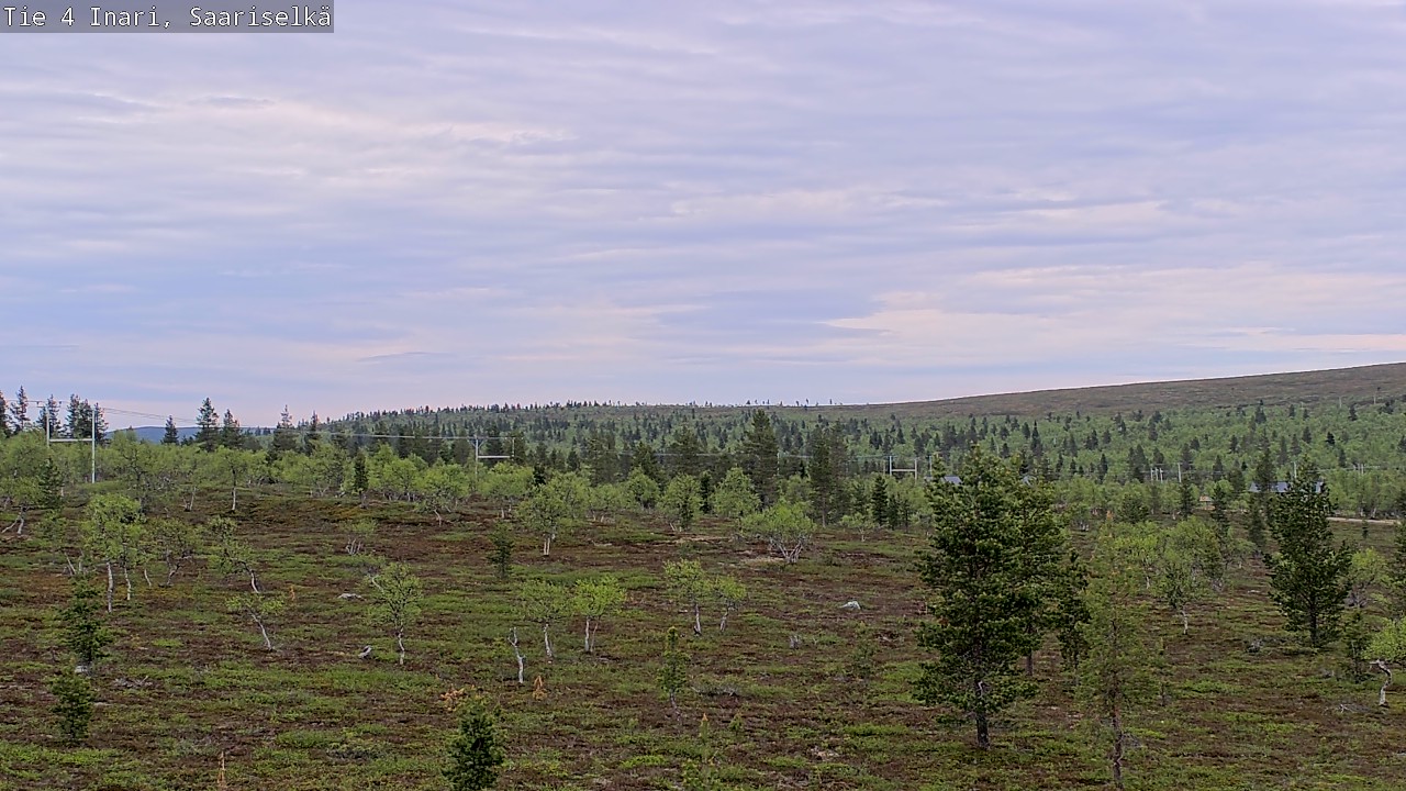 Weather Camera Image Väg 4 Enare, Saariselkä, Kaunispää, Inari, Lappi