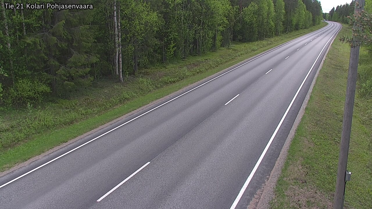 Weather Camera Image Väg 21 Kolari, Pohjasenvaara, Kolari, Lappi