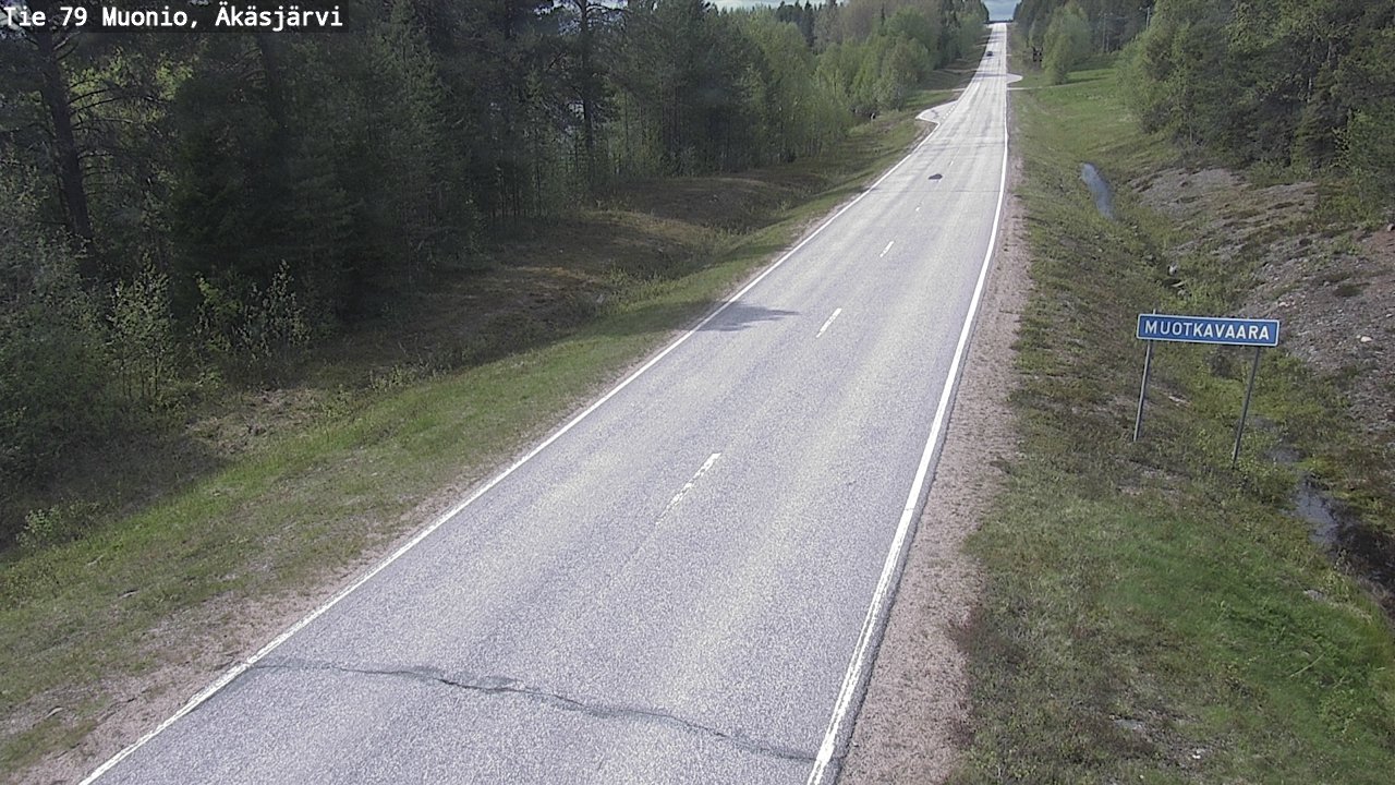 Weather Camera Image Road 79 Muonio, Äkäsjärvi, Muonio, Lappi