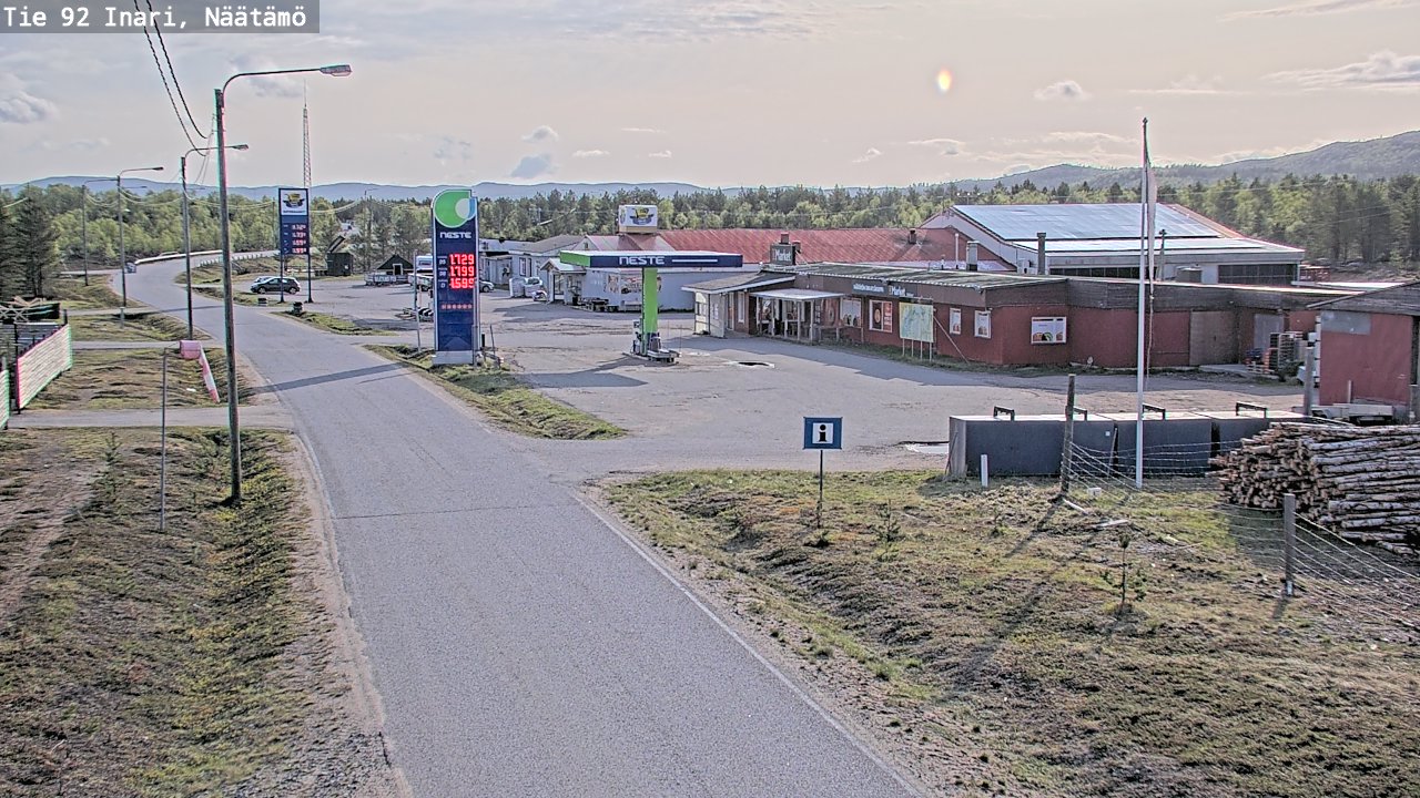 Weather Camera Image Väg 92 Enare, Näätämö, Inari, Lappi