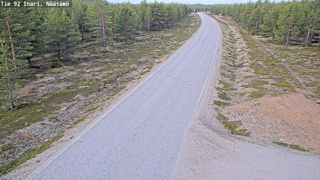 Kelikamerat Kuva Tie 92 Inari, Näätämö, Inari, Lappi