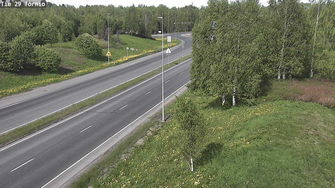 Weather Camera Image Väg 29 Torneå, Tornio, Lappi