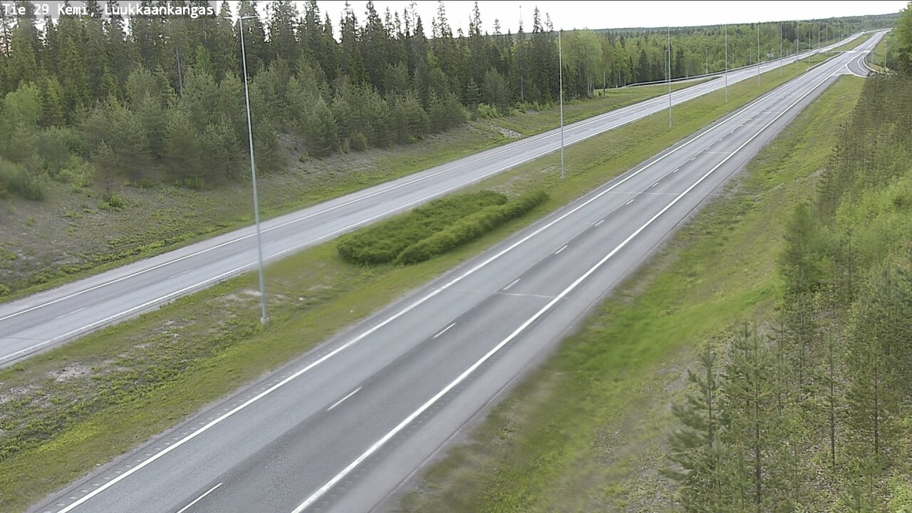 Weather Camera Image Road 29 Tornio Luukkaankangas, Tornio, Lappi