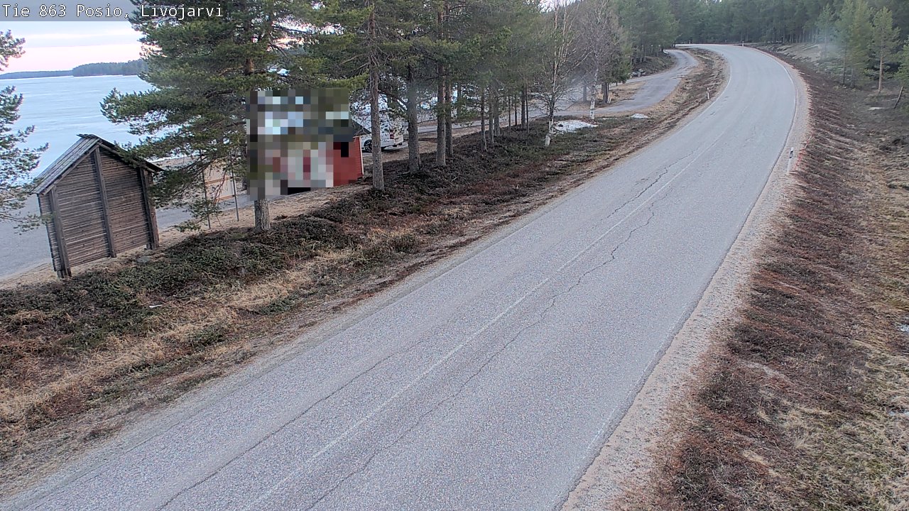 Weather Camera Image Road 863 Livojärvi, Posio, Lappi