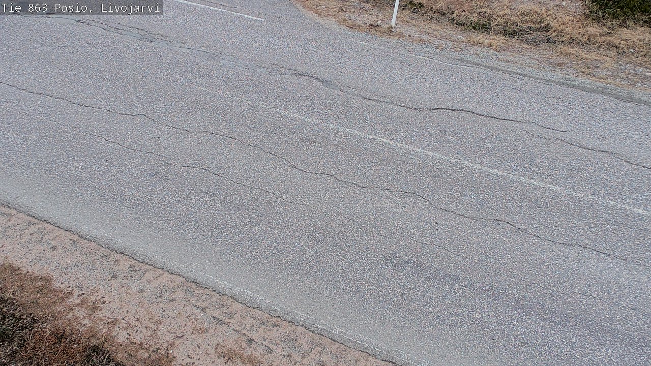 Weather Camera Image Väg 863 Livojärvi, Posio, Lappi