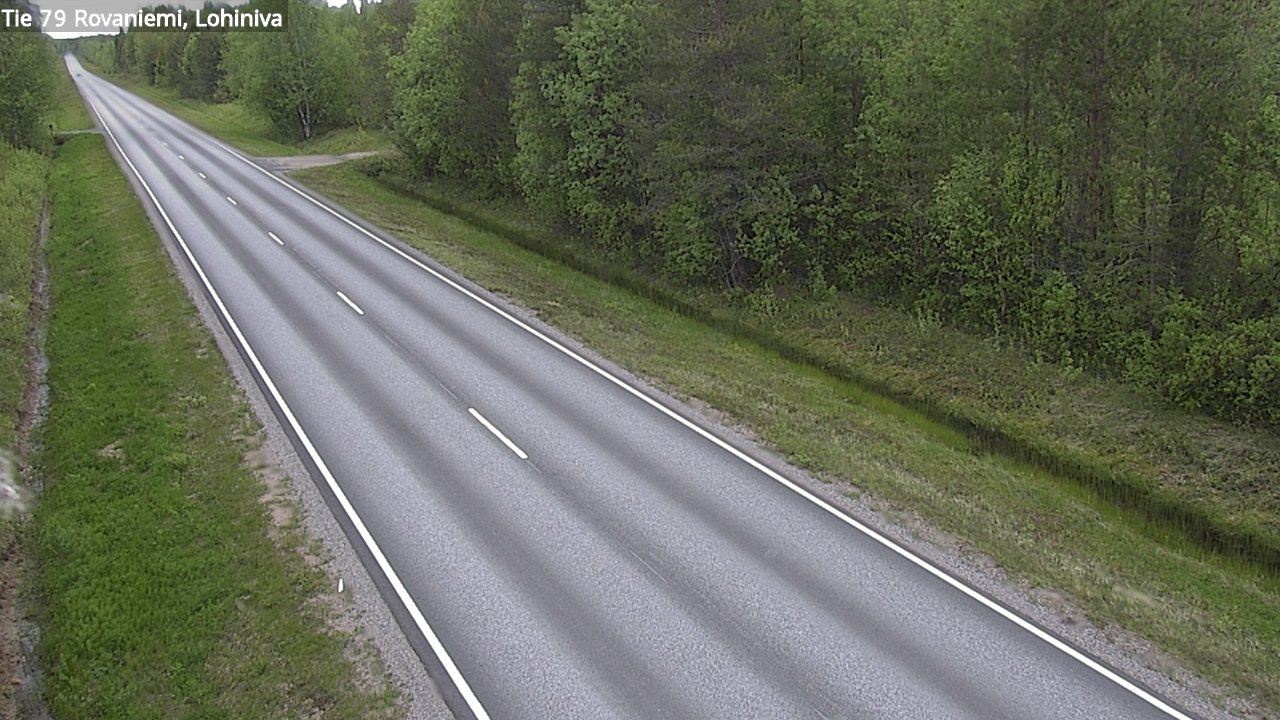 Weather Camera Image Väg 79 Rovaniemi Lohiniva, Rovaniemi, Lappi