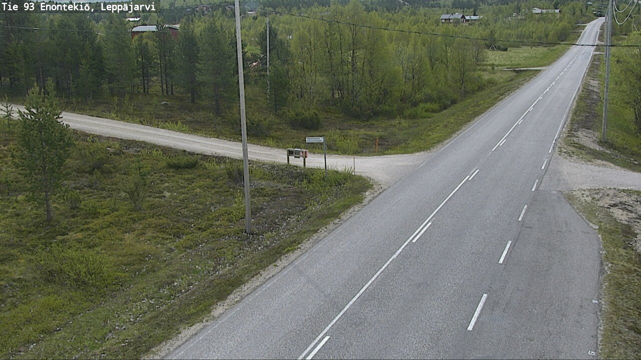 Weather Camera Image Väg 93 Enontekis, Leppäjärvi, Enontekiö, Lappi