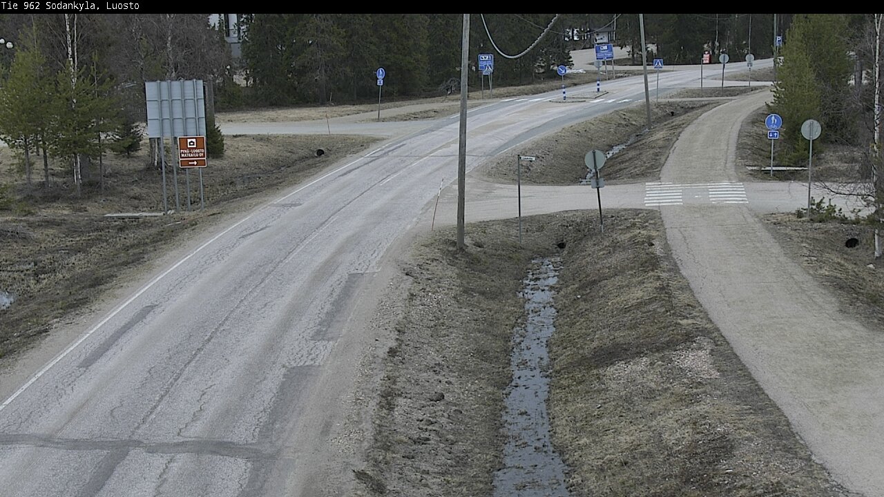 Weather Camera Image Väg 962 Sodankylä, Luosto, Sodankylä, Lappi