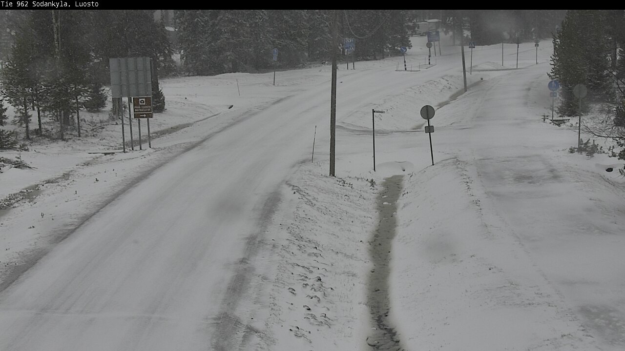 Weather Camera Image Väg 962 Sodankylä, Luosto, Sodankylä, Lappi