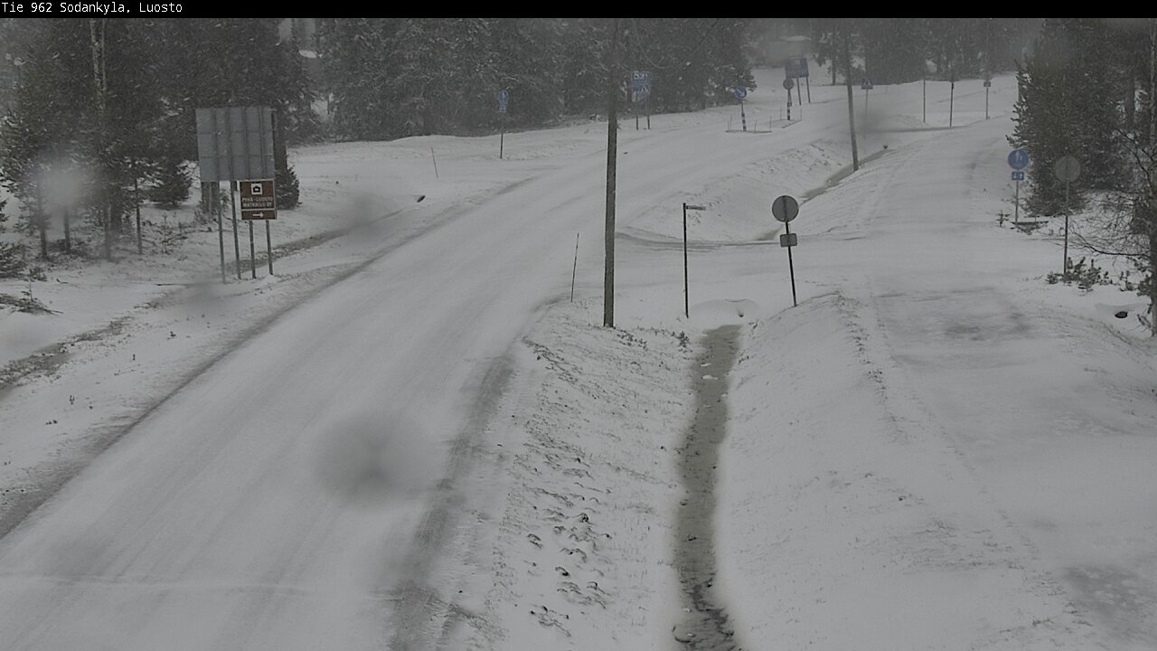 Weather Camera Image Väg 962 Sodankylä, Luosto, Sodankylä, Lappi