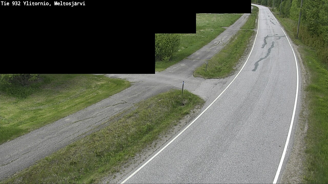 Weather Camera Image Väg 932 Övertorneå, Meltosjä, Ylitornio, Lappi