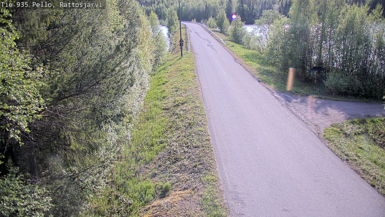 Kelikamerat Kuva Tie 935 Rattosjärvi, Pello, Lappi