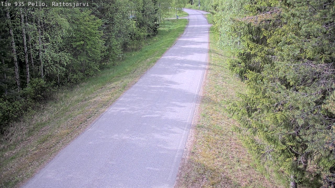 Weather Camera Image Road 935 Rattosjärvi, Pello, Lappi