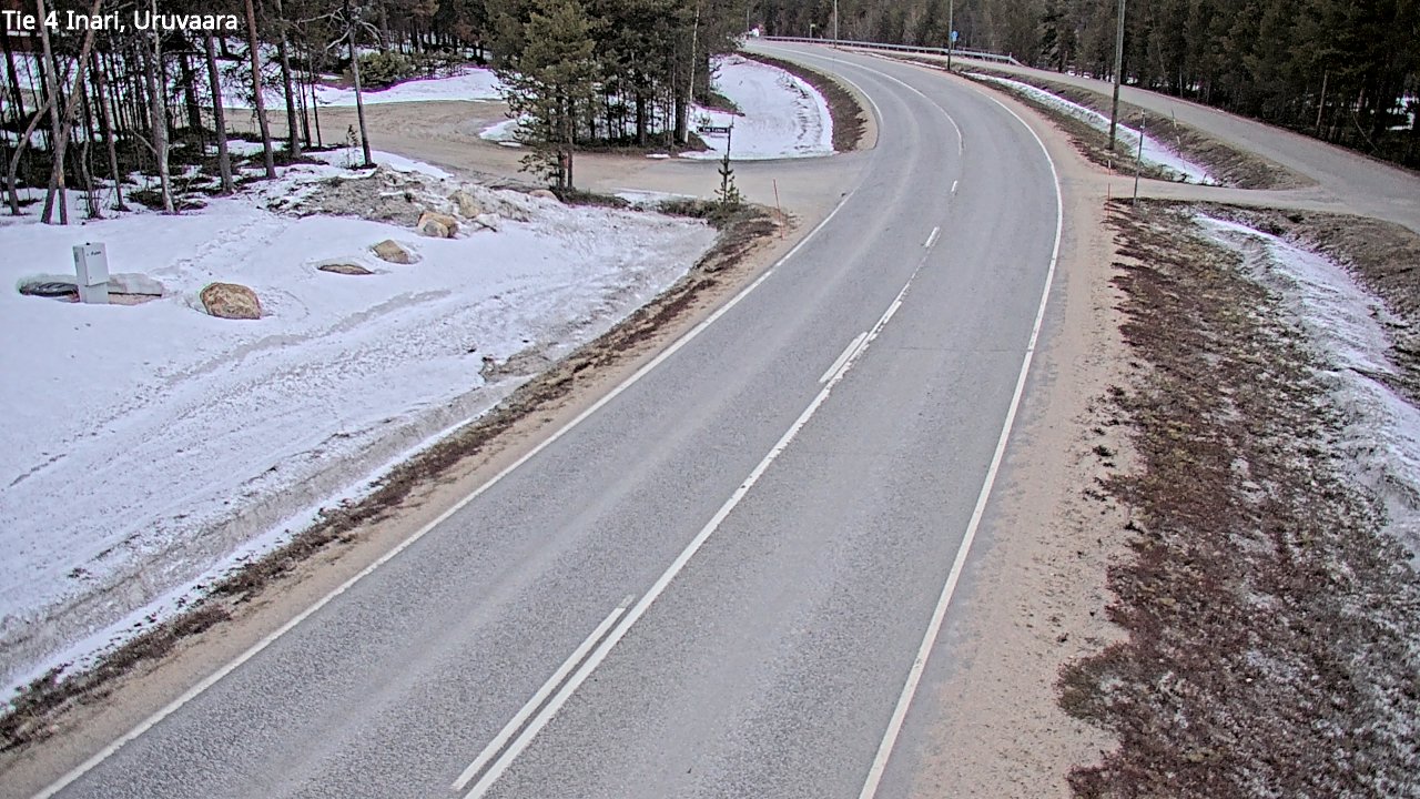 Weather Camera Image Väg 4 Enare, Uruvaara, Inari, Lappi