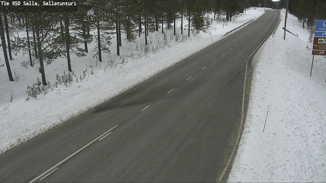 Weather Camera Image Road 950 Salla, Sallatunturi, Salla, Lappi