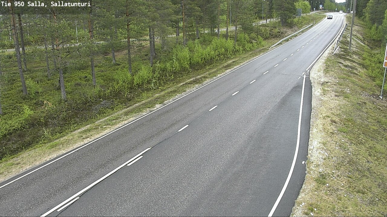 Weather Camera Image Road 950 Salla, Sallatunturi, Salla, Lappi