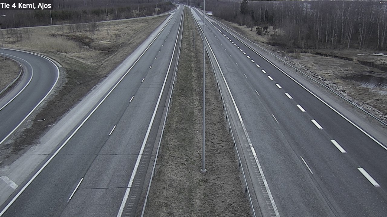 Weather Camera Image Väg 4 Kemi, Ajos, Kemi, Lappi