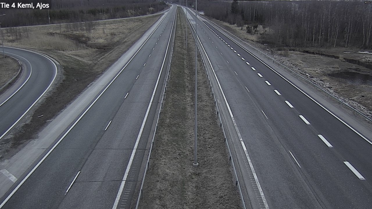 Weather Camera Image Väg 4 Kemi, Ajos, Kemi, Lappi