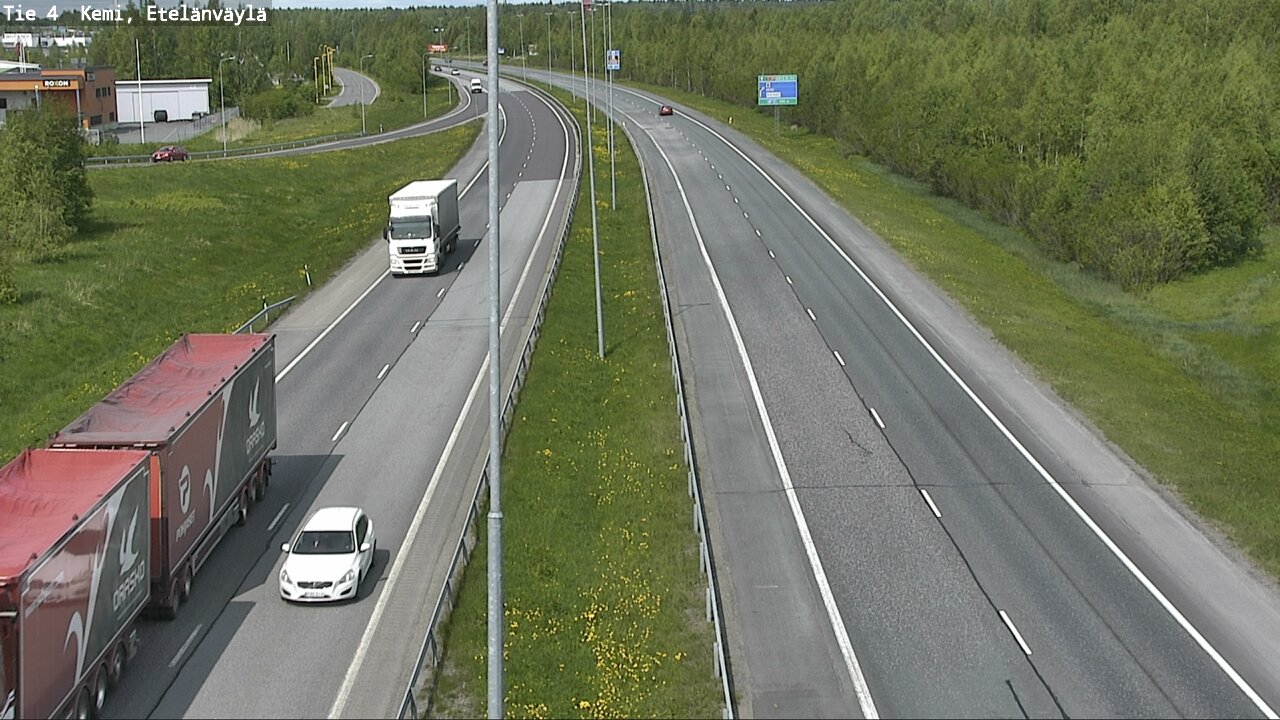 Weather Camera Image Väg 4 Kemi, Etelänväylä, Kemi, Lappi