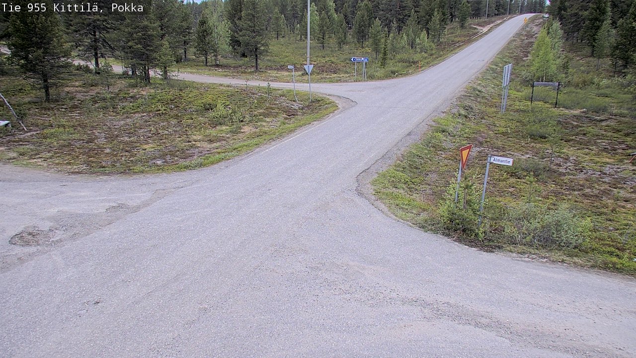 Weather Camera Image Väg 955 Kittilä, Pokka, Kittilä, Lappi