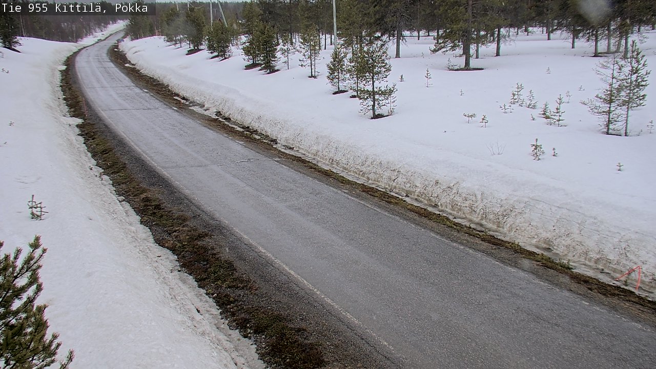 Weather Camera Image Väg 955 Kittilä, Pokka, Kittilä, Lappi