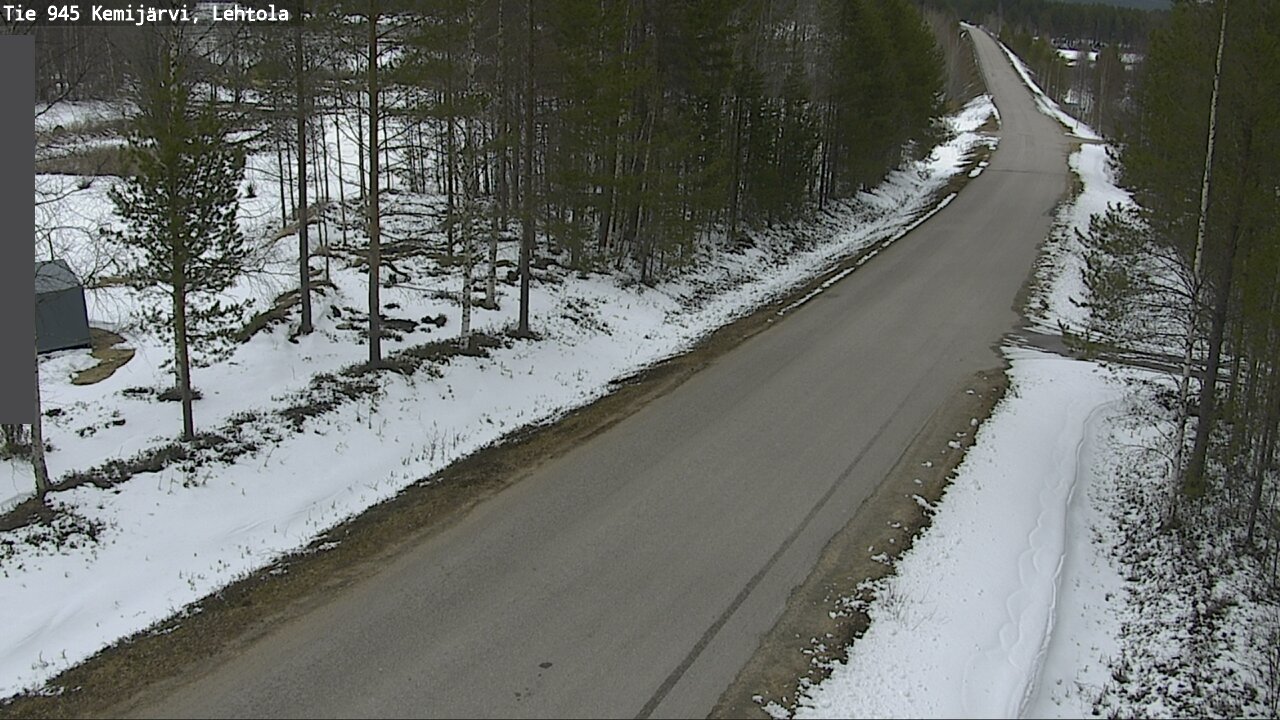 Weather Camera Image Väg 945 Kemijärvi, Lehtola, Kemijärvi, Lappi