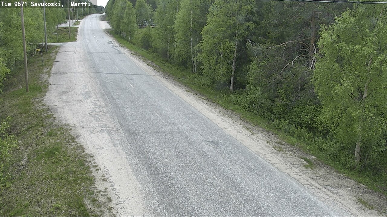 Weather Camera Image Väg 9671 Savukoski, Martti, Savukoski, Lappi