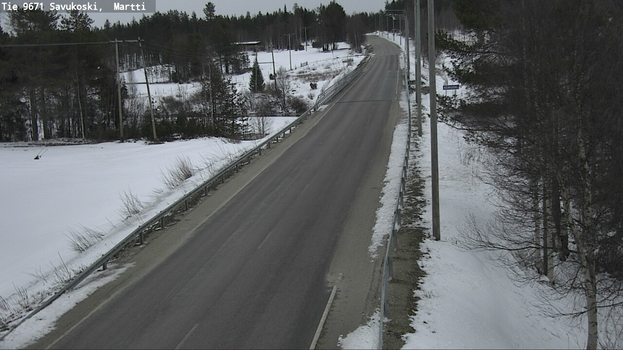 Weather Camera Image Väg 9671 Savukoski, Martti, Savukoski, Lappi
