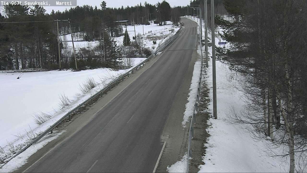 Weather Camera Image Väg 9671 Savukoski, Martti, Savukoski, Lappi