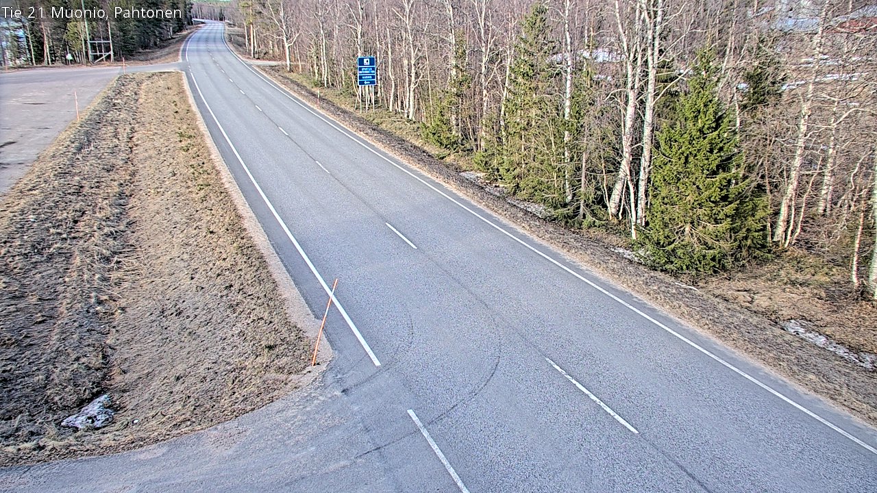 Weather Camera Image Road 21 Muonio Pahtonen, Muonio, Lappi