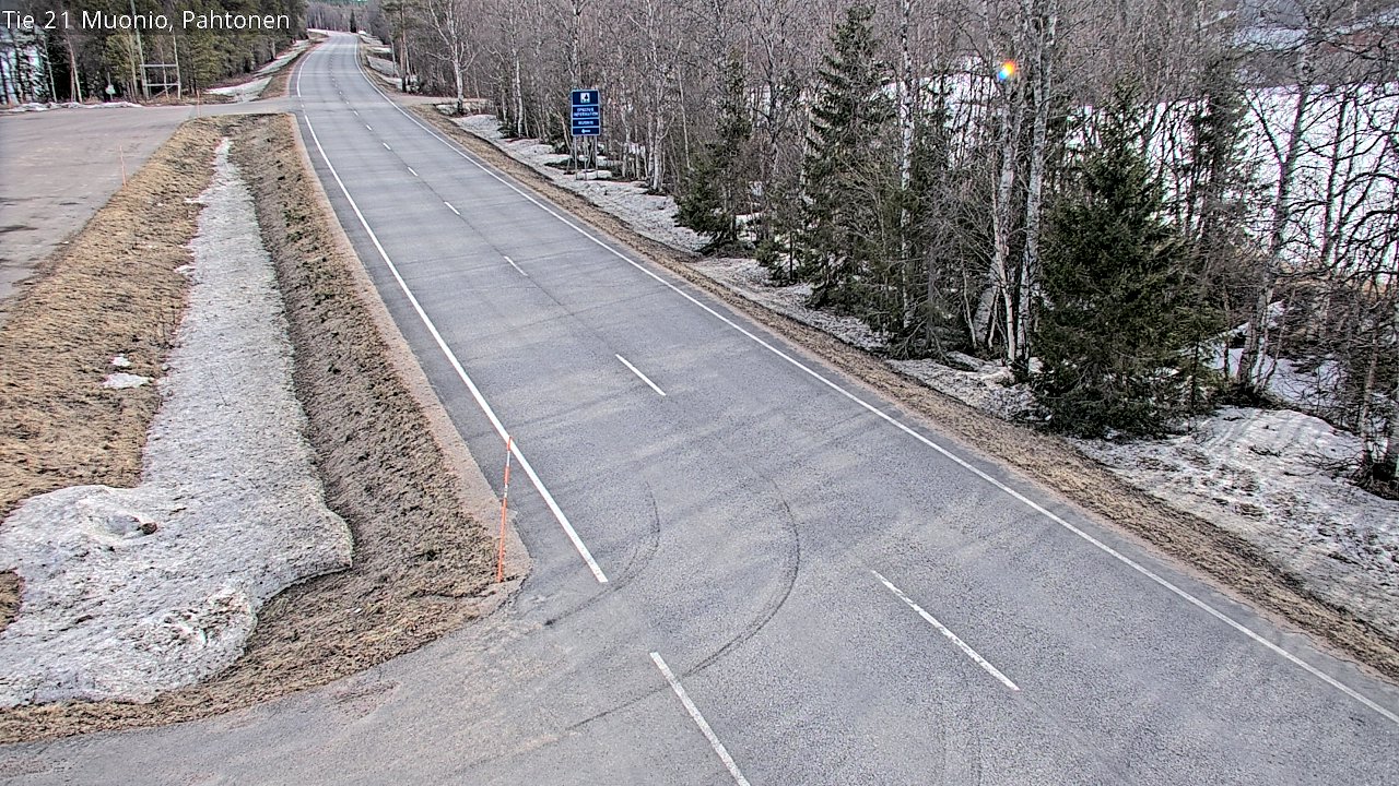 Weather Camera Image Väg 21 Muonio Pahtonen, Muonio, Lappi