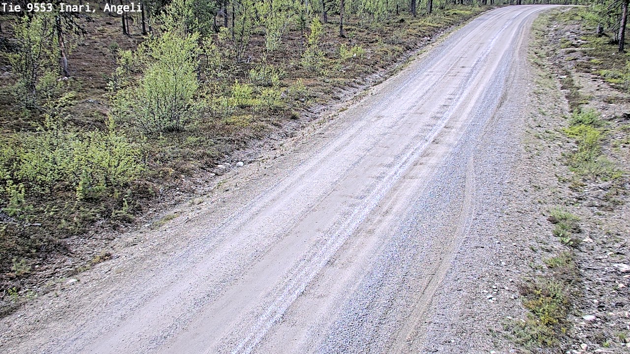 Weather Camera Image Väg 9553 Inari, Angeli, Lintupuolivaara, Inari, Lappi