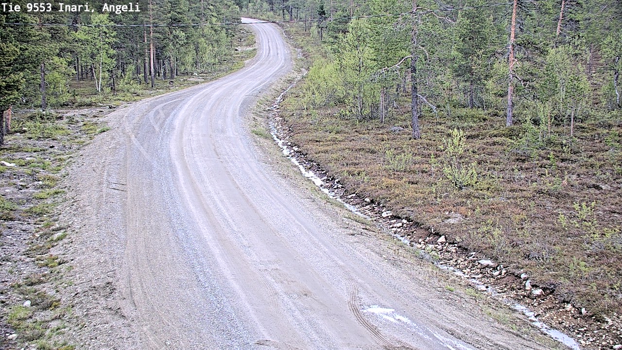 Weather Camera Image Road 9553 Inari, Angeli, Lintupuolivaara, Inari, Lappi