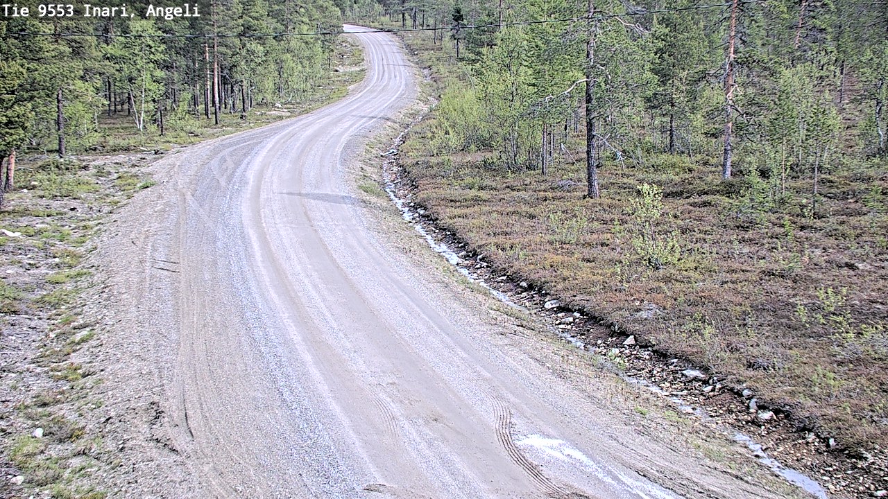 Weather Camera Image Väg 9553 Inari, Angeli, Lintupuolivaara, Inari, Lappi