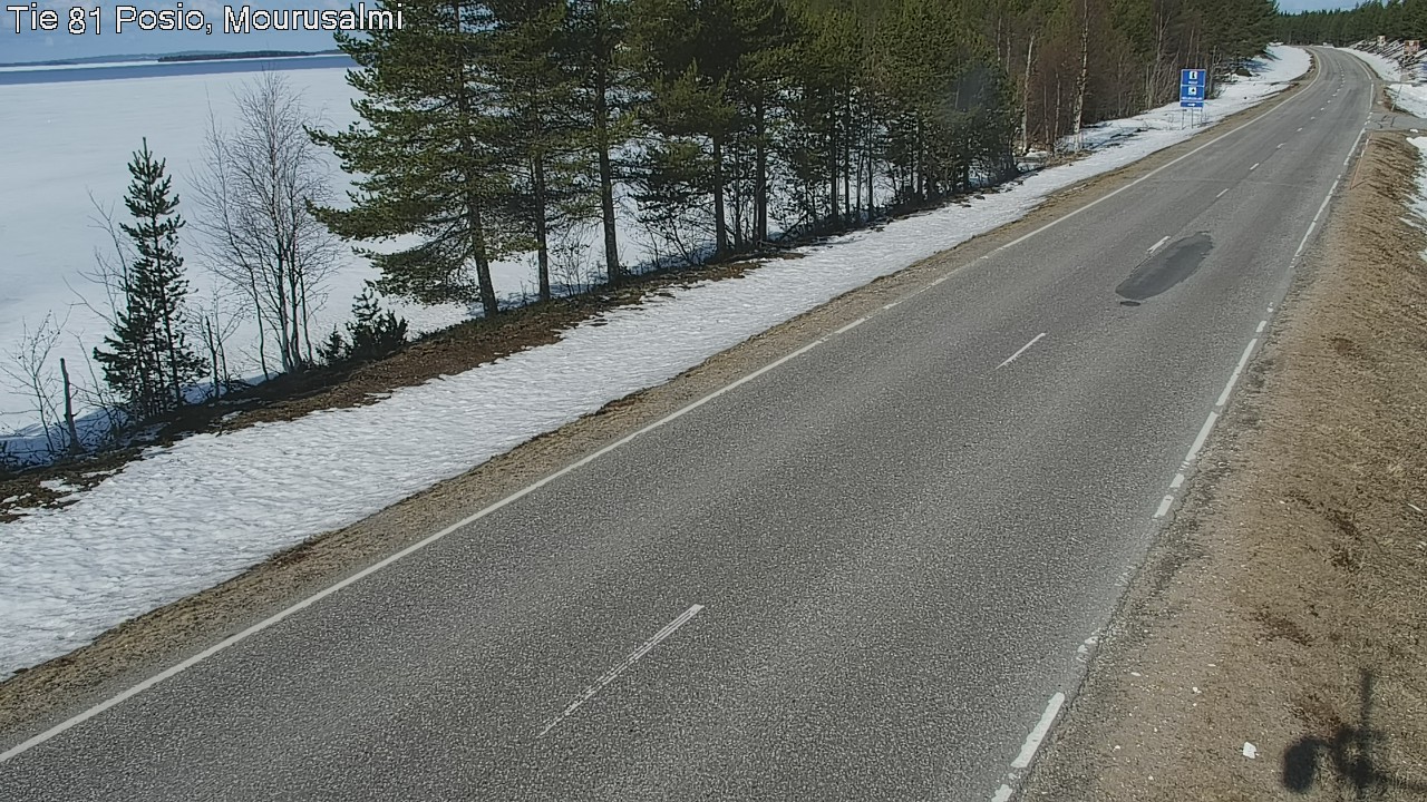 Kelikamerat Kuva Tie 81 Posio, Mourusalmi, Posio, Lappi