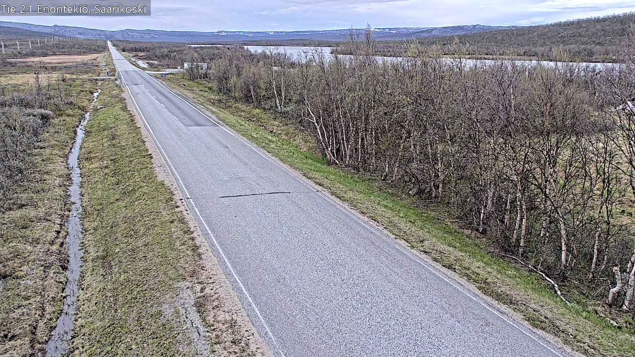 Weather Camera Image Väg 21 Enontekis, Saarikoski, Enontekiö, Lappi