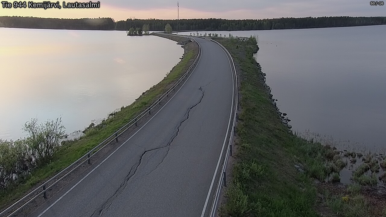Weather Camera Image Väg 944 Kemijärvi, Lautasalmi, Kemijärvi, Lappi