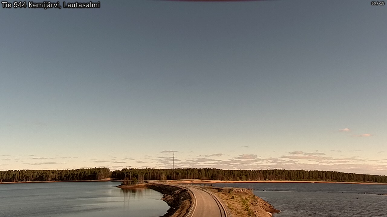Weather Camera Image Väg 944 Kemijärvi, Lautasalmi, Kemijärvi, Lappi