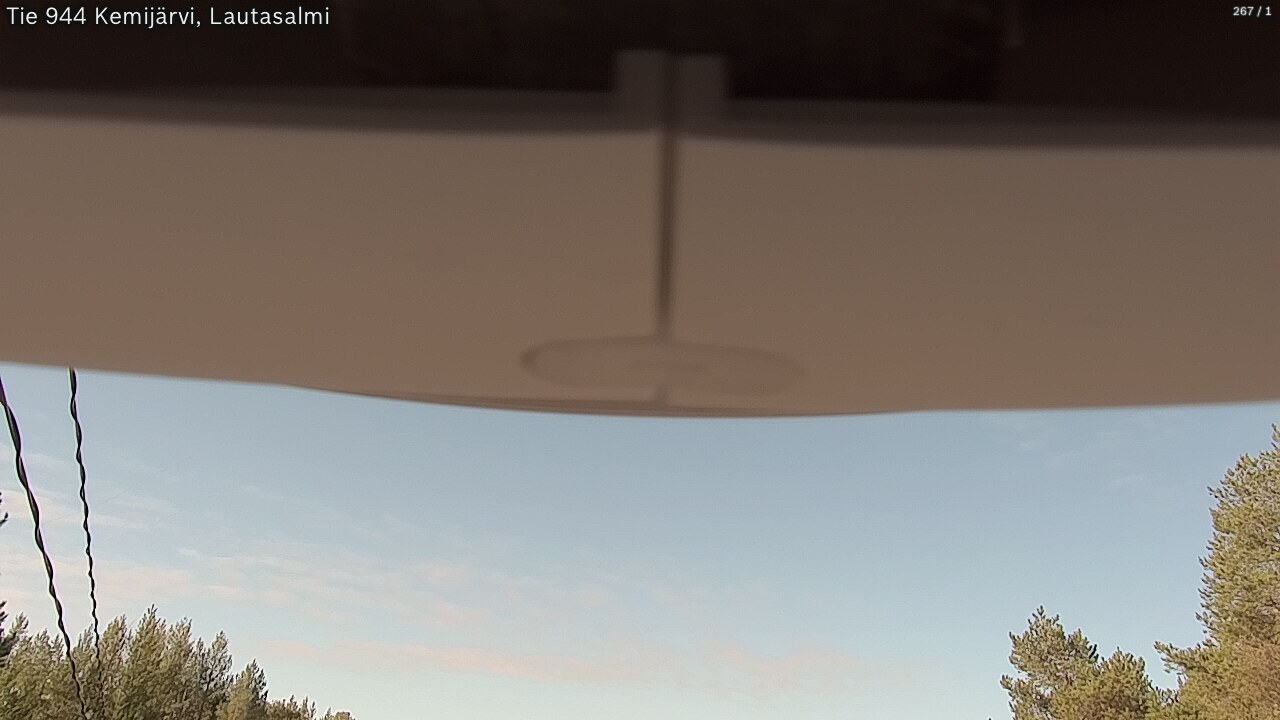 Weather Camera Image Väg 944 Kemijärvi, Lautasalmi, Kemijärvi, Lappi