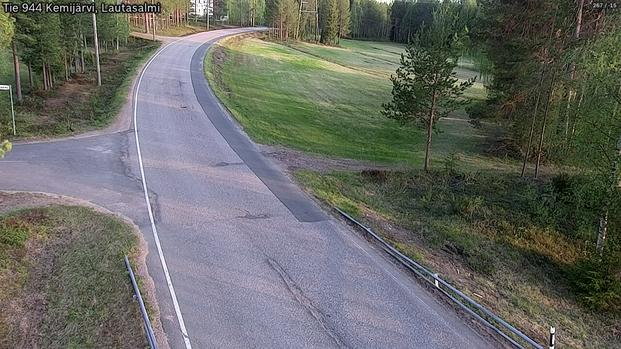 Weather Camera Image Väg 944 Kemijärvi, Lautasalmi, Kemijärvi, Lappi