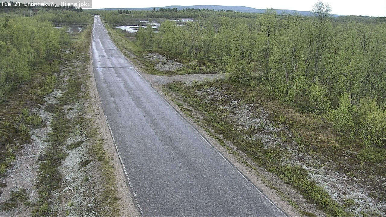 Weather Camera Image Road 21 Enontekiö, Hietajoki, Enontekiö, Lappi