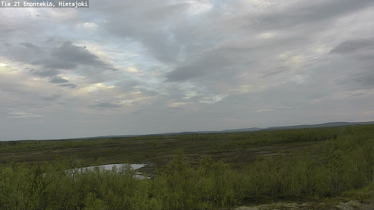 Weather Camera Image Väg 21 Enontekis, Hietajoki, Enontekiö, Lappi