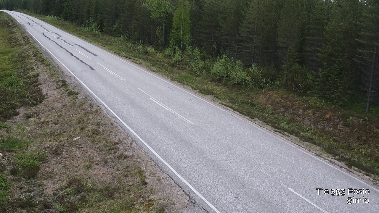 Weather Camera Image Väg 863 Posio, Sirniö, Posio, Lappi