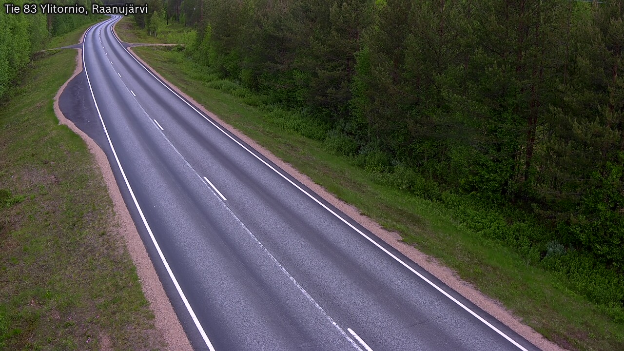 Weather Camera Image Road 83 Ylitornio, Raanujärvi, Ylitornio, Lappi