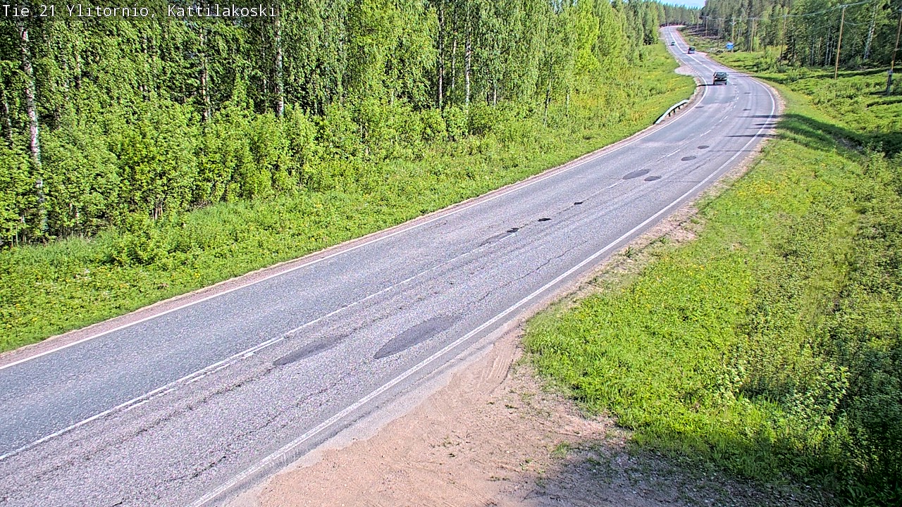 Weather Camera Image Road 21 Ylitornio, Kattilakoski, Ylitornio, Lappi
